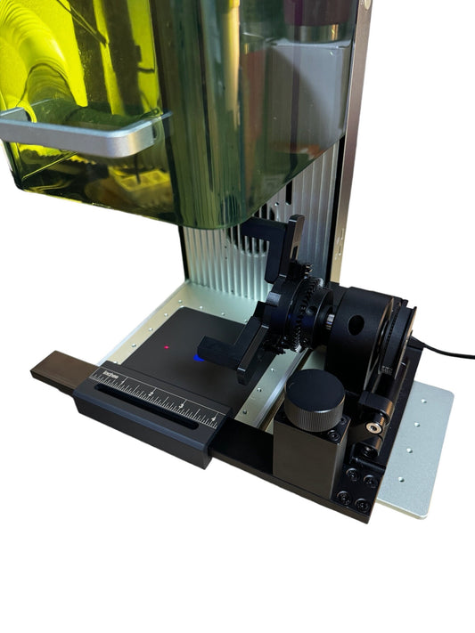 xTool F1 RA2 Alignment Tool showing precision setup for RA2 accessories in laser applications.