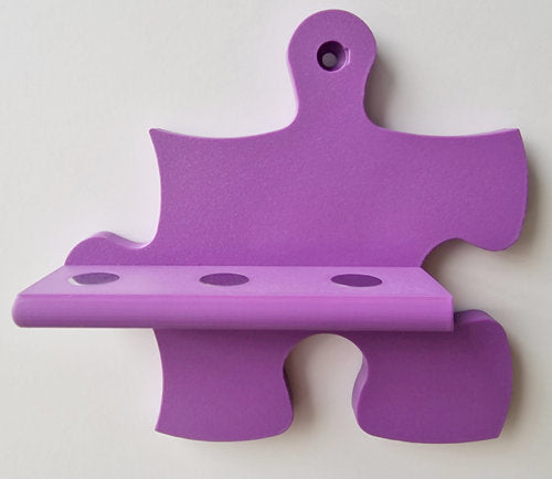 Tonie Puzzle-Erweiterung für 3 Figuren – Flexible Wandregal Ergänzung in 15 Farben, lila Puzzle-Design.