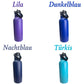 Personalized thermos flask, stainless steel flask, laser engraving with desired name and motif, drinking bottle, 500ml various colors