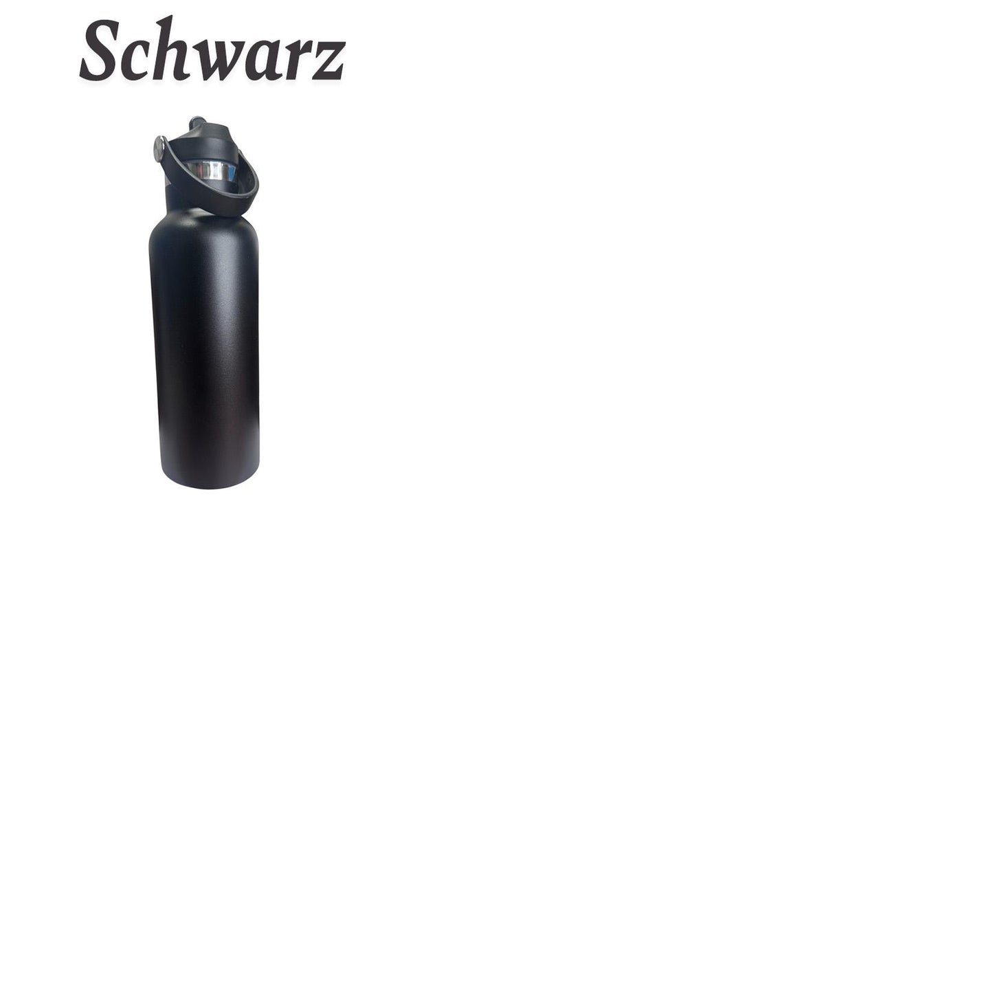 Personalized thermos flask, stainless steel flask, laser engraving with desired name and motif, drinking bottle, 500ml various colors