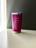 Personalisierter Thermobecher 590ml – Edelstahl mit Wunschname & Lasergravur