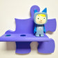 Tonie Puzzle-Erweiterung für 3 Figuren – Flexible Wandregal Ergänzung in 15 Farben mit Figurenhalter in Blau.