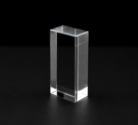 K9 Kristallblock 70x30x100mm – klarer Glasblock für Gravuren, optimal für beeindruckende Lichtreflexionen
