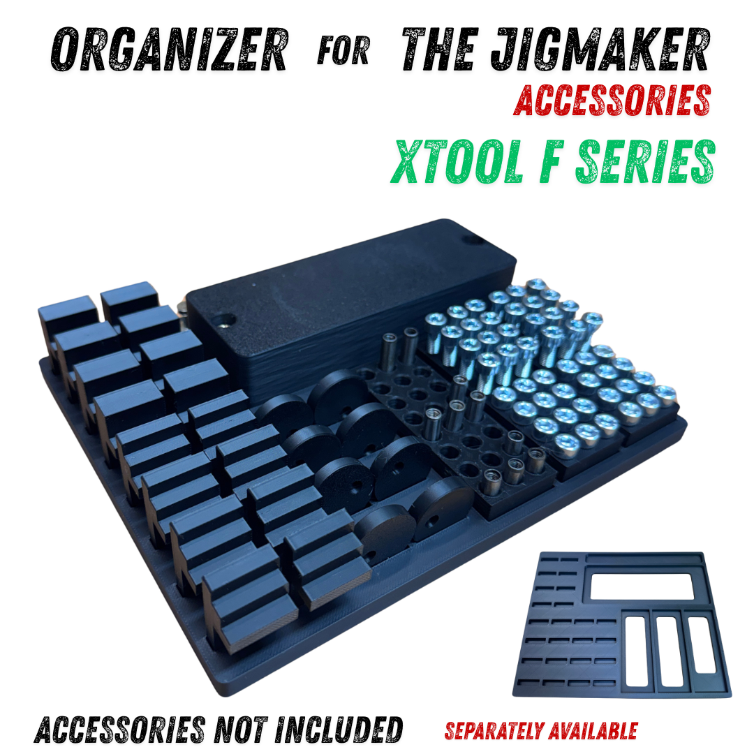 Organizer für The Jigmaker Zubehör für die Xtool F Serie, ideal für Ordnung und schnellen Zugriff.