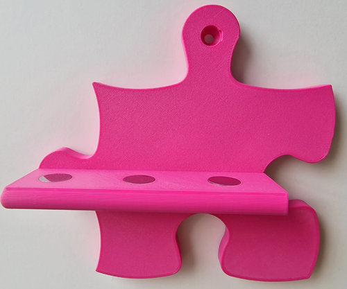 Tonie Puzzle-Erweiterung für 3 Figuren – Flexible Wandregal Ergänzung in 15 Farben in pink