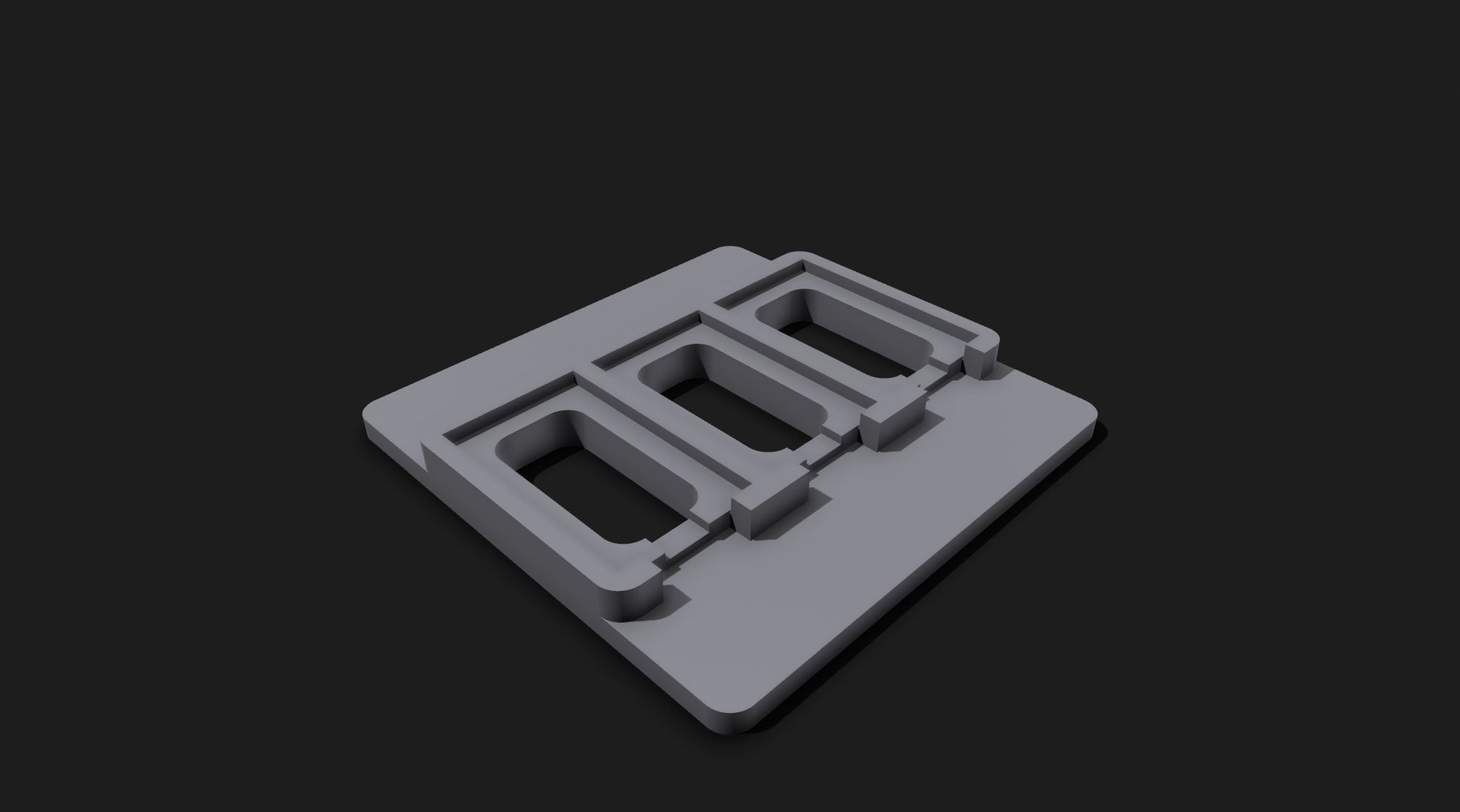 xTool F1 Jigs Set – Detailansicht einer Basisplatte für Lasergravurprojekte.