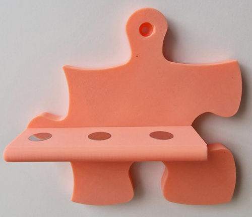Tonie Puzzle-Erweiterung für 3 Figuren – Flexible Wandregal Ergänzung in 15 Farben, pinke Puzzle-Erweiterung für Wandregal.