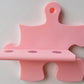 Tonie Puzzle-Erweiterung für 3 Figuren – Flexible Wandregal Ergänzung in 15 Farben pinke Puzzleform