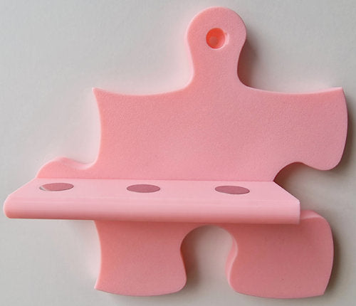 Tonie Puzzle-Erweiterung für 3 Figuren – Flexible Wandregal Ergänzung in 15 Farben pinke Puzzleform