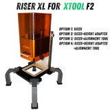 xTool F2 Riser XL – Zubehör für Gravuren mit Höhen- und Ausrichtungsoptionen