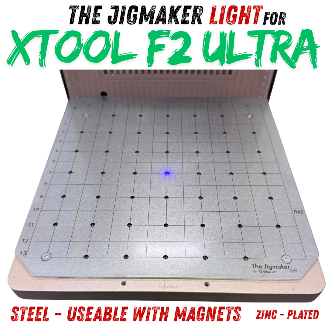 xTool F2 Ultra Jigmaker STEEL LIGHT - Präzises Multitool Zubehör für Bauteilaufnahmen mit Magneten.