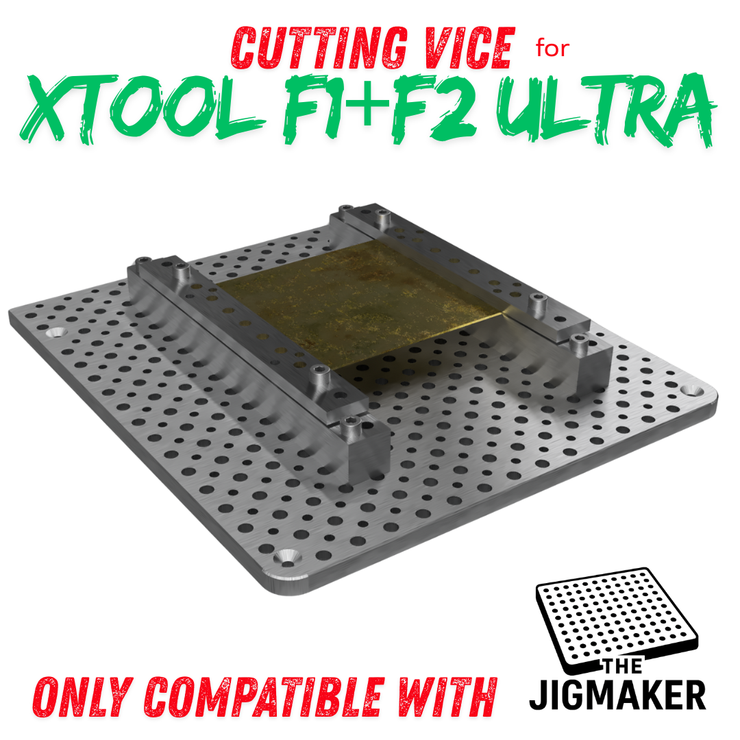 xTool F2 Ultra Cutting Vice – Jigmaker & Fixture Plate Zubehör