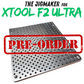 xTool F2 Ultra Jigmaker multitool fixture plate with pre-order text overlay